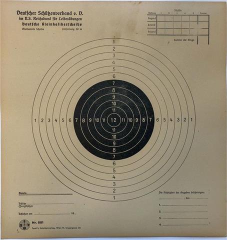 Historic targets (Zielscheiben), German Schützenverband e.V. - bundle lot