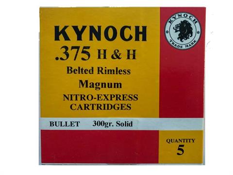 rifle cartridges .375 H&H Magnum. Kynoch, § unrestricted