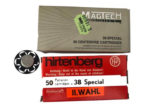 revolver cartridges .38 Special, HP and Magtech, § B