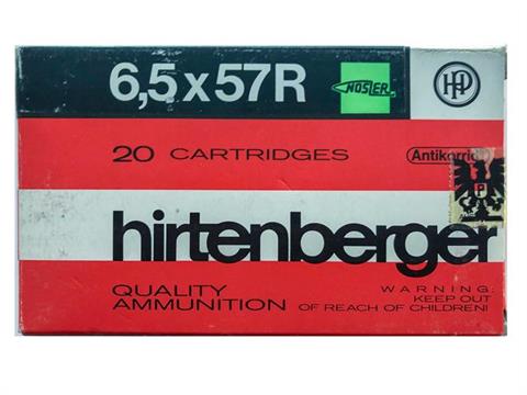 rifle cartridges 6,5 x 57 R Hirtenberger, § unrestricted