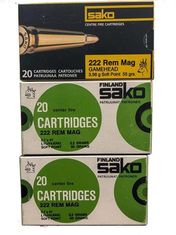 rifle cartridges .222 Rem. Mag., Sako, § unrestricted