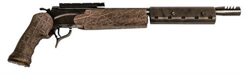 Thompson Center, model Encore Big Five, .375 H & H Magnum, #137175, with exchangeable rifle barrel , § B accessories
