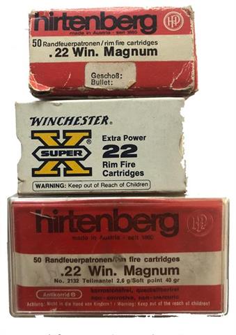 rimfire cartridges .22 lr, Subsonic, RWS, Lapua and Hirtenberger - bundle lot, § frei ab18 § unrestricted