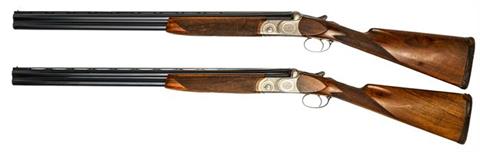pair of O/U shotgun R. Gamba - Gardone model Wirnhier Jagd, 12/70, #53212 & 53195, § D