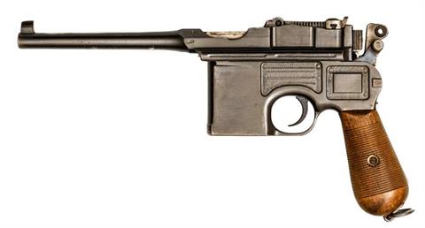Mauser C96/12, 7,63 Mauser, mit nummerngleichem Anschlagschaft, #6250, § B