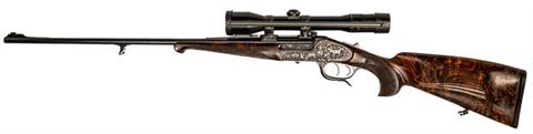 break action rifle H. Scheiring jun. - Ferlach, 6,5x68 with 2 exchangeable barrels, #182, § C, accessories