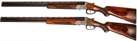 pair of O/U shotguns Simson - Suhl model 84E, 20/70, #37686 & 37687, § D