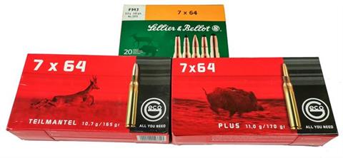 rifle cartridges 7x64, Geco and S&B, § unrestricted