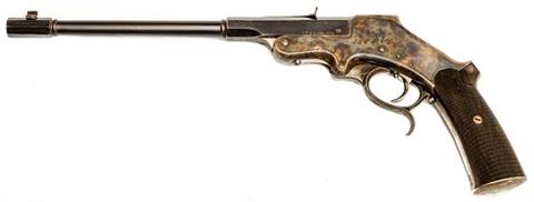 Target pistol Langenhan - Zella St. Blasii, model 1893, .22l.r., #8657, §B accessories