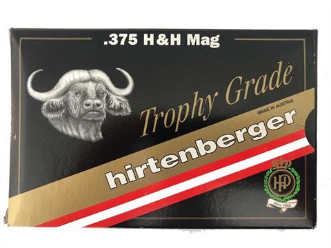 Büchsenpatronen .375 H&H Magnum Trophy Grade Hirtenberger, § frei ab 18