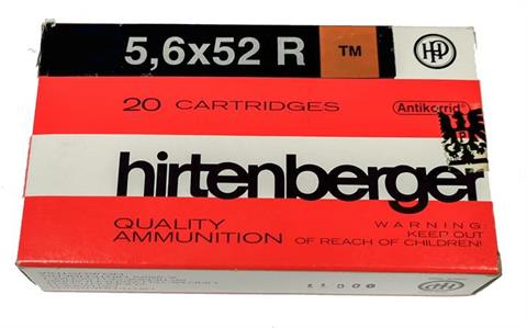 rifle cartridges 5,6x52R Hirtenberger, § unrestricted