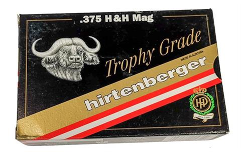 Büchsenpatronen .375 H&H Mag. Trophy Grade, Hirtenberger, § frei ab 18