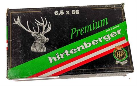 rifle cartridges 6,5x68S Premium, Hirtenberger, § unrestricted