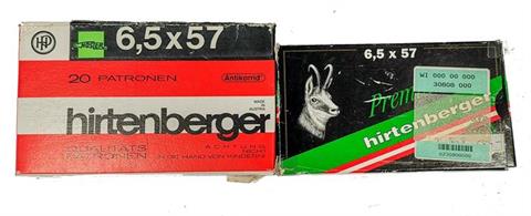 rifle cartridges 6,5x57 Hirtenberger, § unrestricted