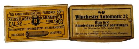 collectors cartridges .22 Winchester Automatic, § unrestricted