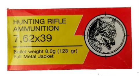 rifle cartridges 7,62x39, Libra, § A/B