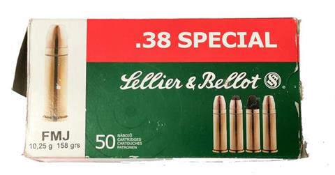 revolver cartridges .38 Special, Sellier & Bellot,, § B