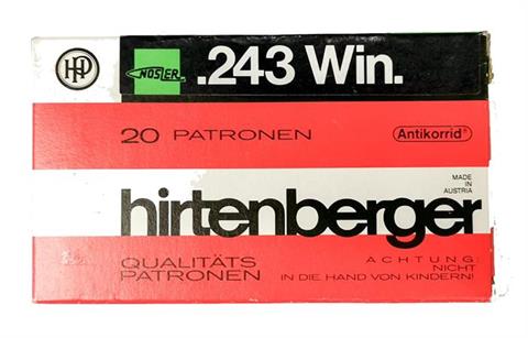 rifle cartridges .243 Win., HP, § unrestricted
