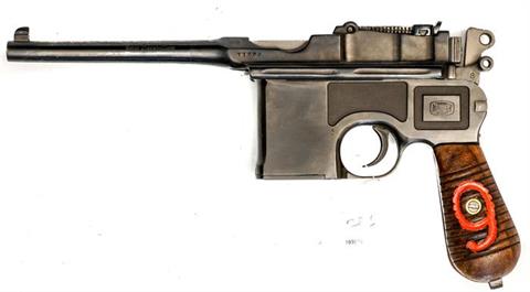 Mauser C 96/16, "die rote Neun", 9 mm Luger, #11900, § B Zub