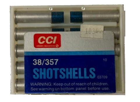 revolver cartridges .38/.357, shot load, CCI, § B