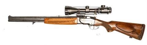 O/U combination gun CZ Brno model ZH-307, .22 Hornet; 12/70, #3-500536, with 4 exchangeable barrels, § C