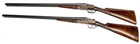 pair of sidelock s/s shotguns Joh. Springer`s Erben - Vienna, Best Quality, 12/65, #10489 & 10490, § D