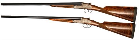 Pair of Sidelock S/S Shotguns Ignacio Ugartechea - Eibar, 12/70, #155743 & 155744, § D