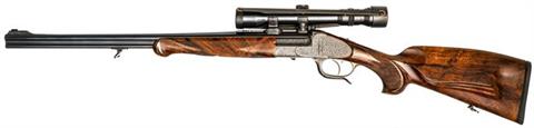 Combination Rifle H. Scheiring jun. - Ferlach, 6,5x57; .22 Hornet, #7258, with exchangeable barrel, § C
