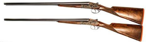Pair of Sidelock S/S Shotguns AyA model No.1, 12/70, #514159 & 514160, § D