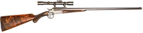Hahn-Kipplaufbüchse Hollis & Sons - London, Rook Rifle, .295 Semi Smooth, #2, § C Zub.