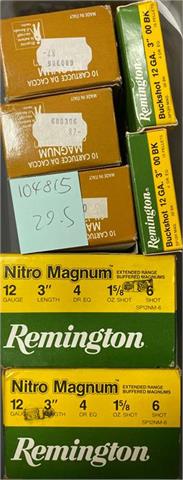 Schrotpatronen 12/76 (Magnum), Remington und Fiocchi, § frei ab 18
