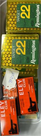 Rimfire cartridges .22 lr, Remington and Eley, bundle lot - § unrestricted