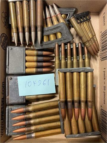 collector's cartridges, military load packs, various - § A/B