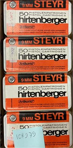 Pistolenpatronen 9 mm Steyr, Hirtenberger, § B