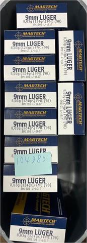 pistol cartridges 9 mm Luger, Magtech, § B