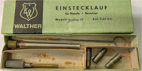 Einstecklauf für Walther PP 7,65 mm auf 4 mm M20, Lothar Walther