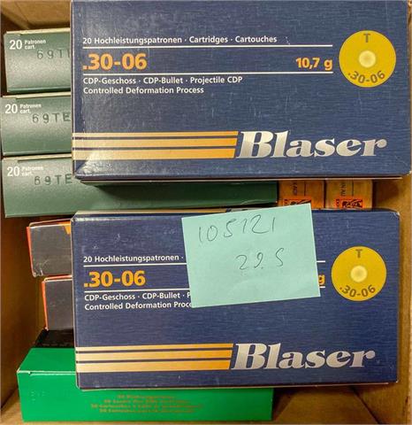rifle cartridges .30-06 Sprg., Blaser, Norma and RWS, bundle lot - § unrestricted