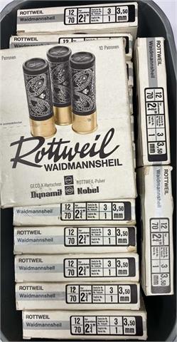 Shotgun cartridges 12/70, Rottweil - § unrestricted