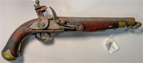 flintlock pistol, British (?), 17,4 mm, early 19th century, #without, § unrestricted
