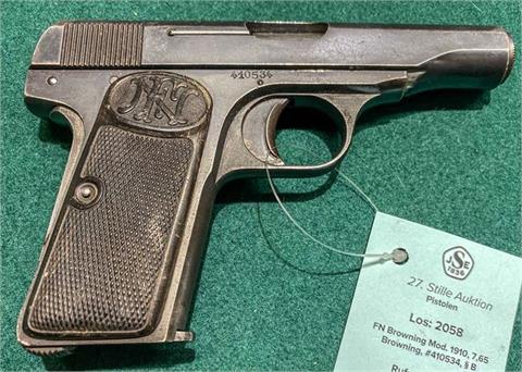 FN Browning Mod. 1910, 7,65 Browning, #410534, § B