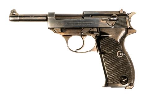 Walther - Zella Mehlis, Heerespistole (HP) mit Originaltasche, 9 mm Luger, #1513, § B Zub
