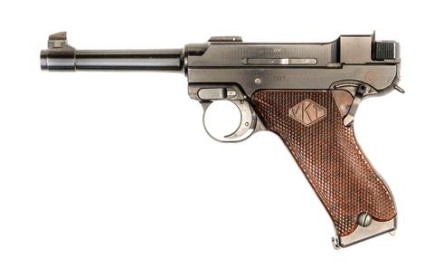 Lahti L-35, manufactured by Valmet, mod. IV in original box, 9 mm Luger, #7287, § B, accessories