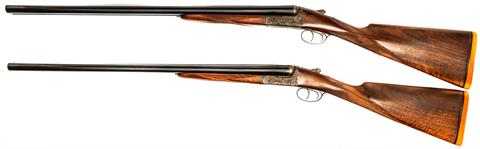 Pair of S/S shotguns F. Zanotti - Bologna, 12/70, #5033 & #5034, § C