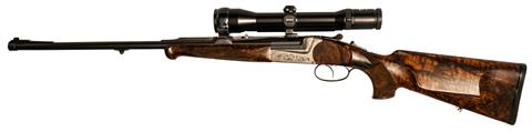 break action rifle Krausser - Munich model Bavaria, 30-06 Sprg., #227,§ C, accessories