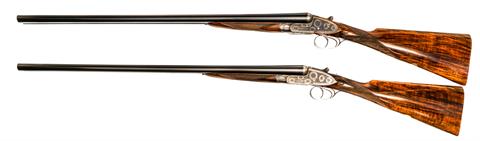 Pair of Sidelock S/S shotguns Boss & Co. - London, 12/70, #7379 & 7380, § C, accessories