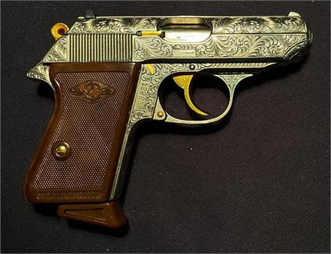 Walther PPK, Fertigung Manurhin Luxusausführung, 7,65 Browning, #129835, § B Zub.