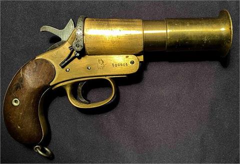 flare pistol Webley & Scott Mk. III, calibre 4, #100501, § unrestricted