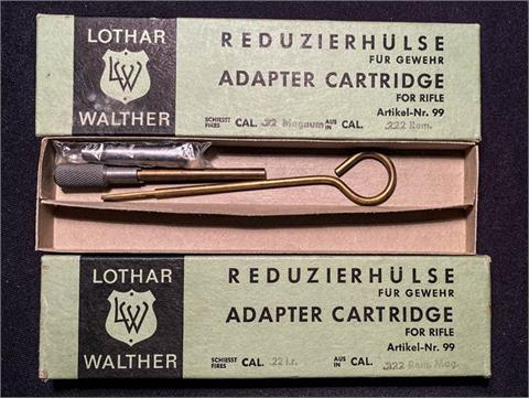 adapters Lothar Walther, .222 Rem/..22 WMR,. and .222 Rem. Mag./.22 lr., bundle lot of 2 items