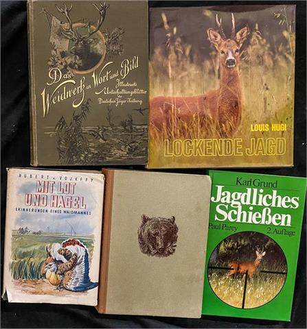 books bundle lot hunting, 5 items