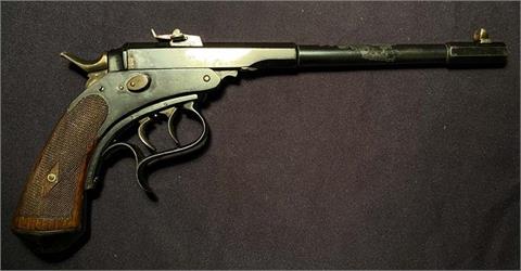 Hahn-Scheibenpistole, unbekannter deutscher Hersteller, .22 lr, #32, § B erzeugt vor 1900